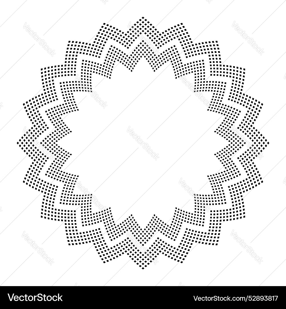 Radial circle dots pattern Radial circle dots pattern vector image