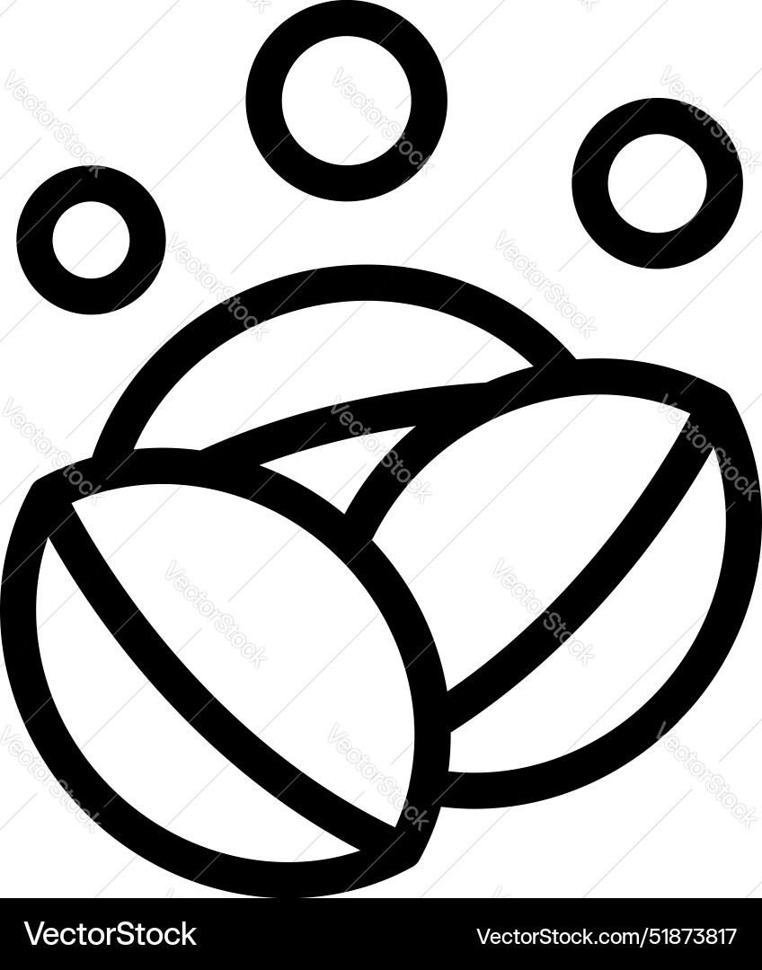 Two hazelnuts falling with motion lines icon Two hazelnuts falling with motion lines icon vector image