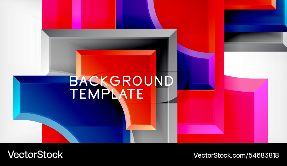 Geometric design abstract background - circles Vector Image