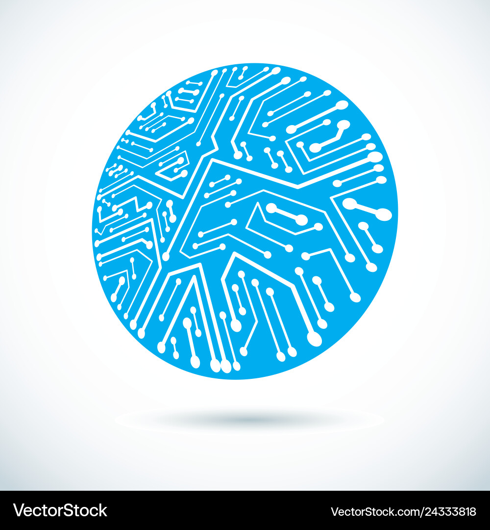 Microchip design cpu information communication Microchip design cpu information communication vector image