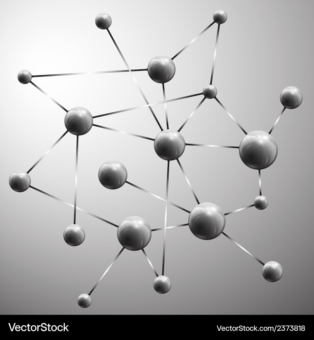 Molecular Structure Background vector image
