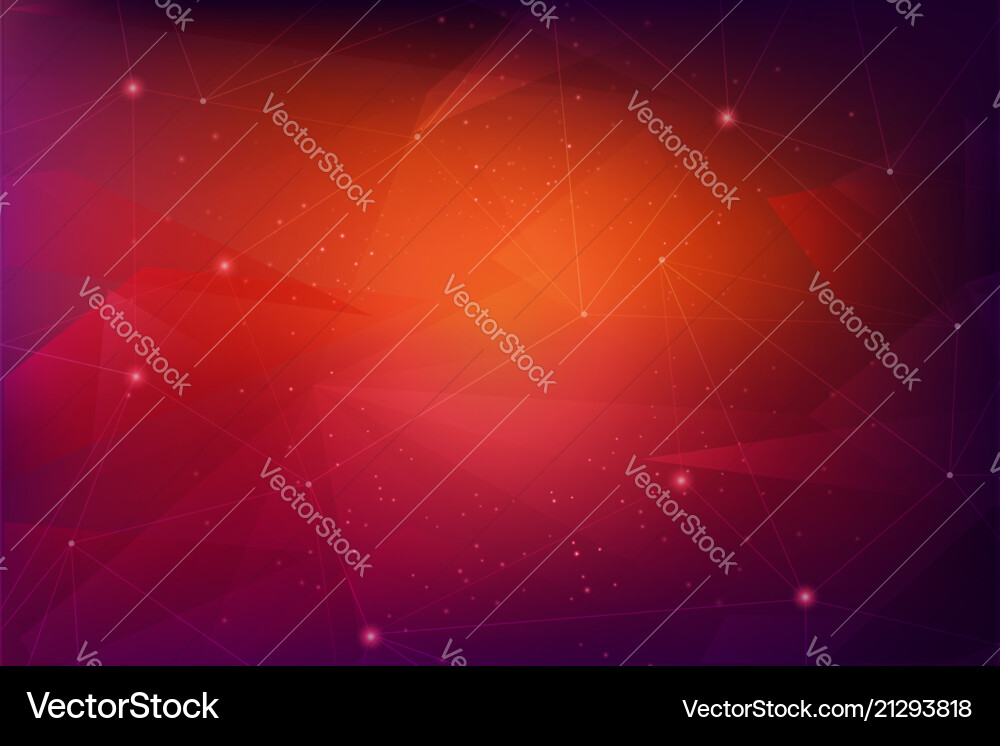 Network line shapes background Vector Image