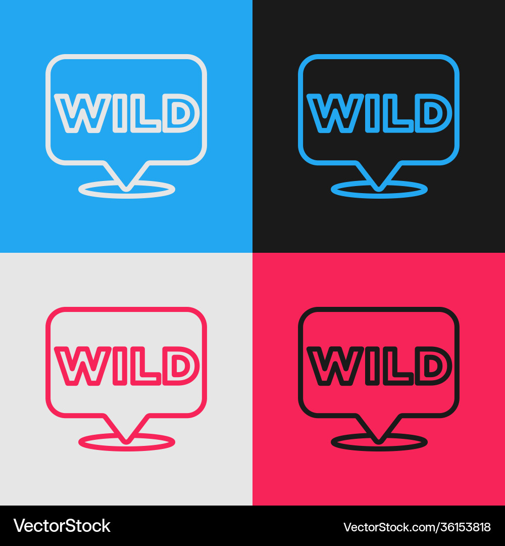 Pop art line pointer to wild west icon isolated Pop art line pointer to wild west icon isolated vector image