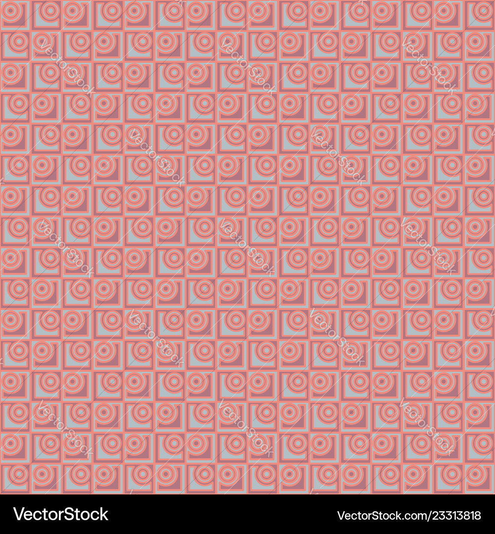 Seamless pattern with circles and squares vector image