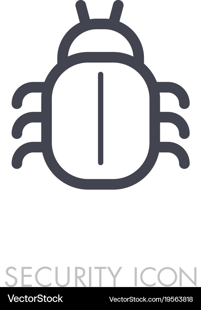 Software oder Programm Bug-Symbol vektorbild