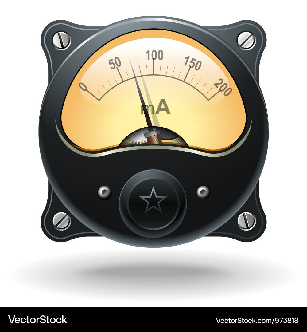 VU Meter Signal Indicator vector image