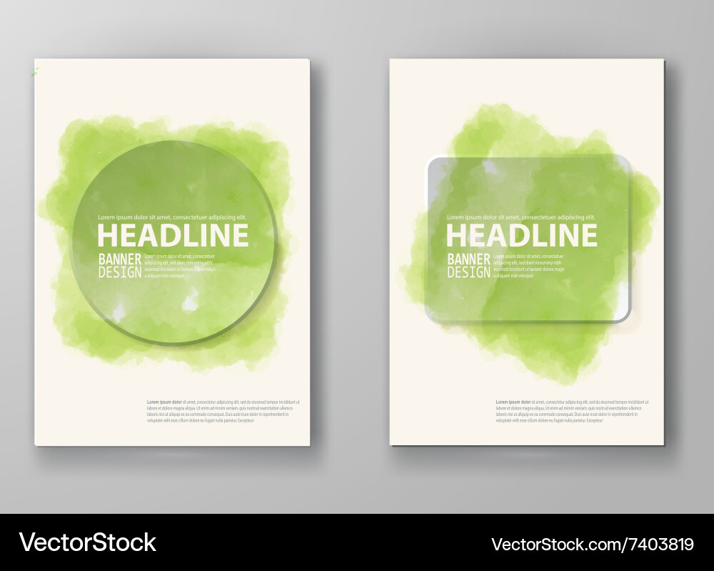 Abstract background with watercolor element Vector Image