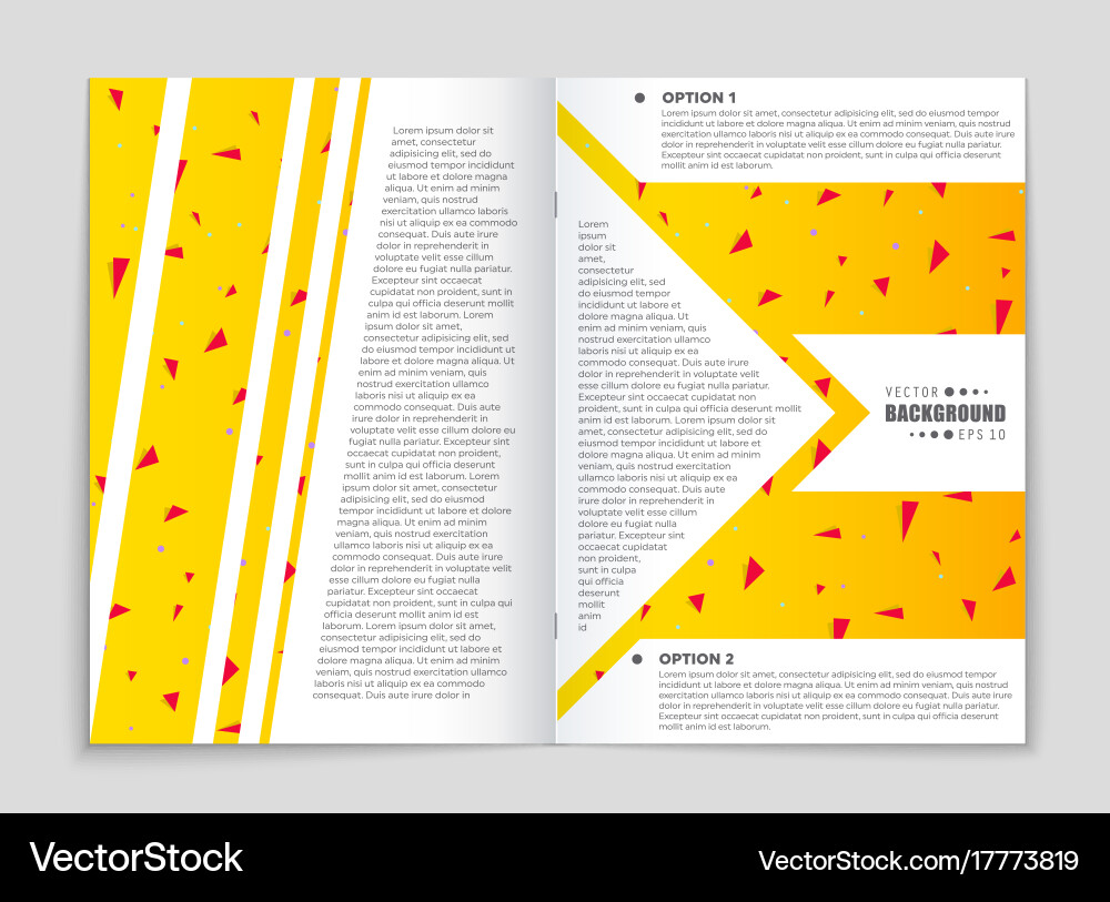 Abstract layout background set for art vector image