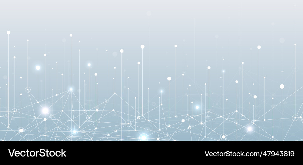 Big data visual information background Vector Image