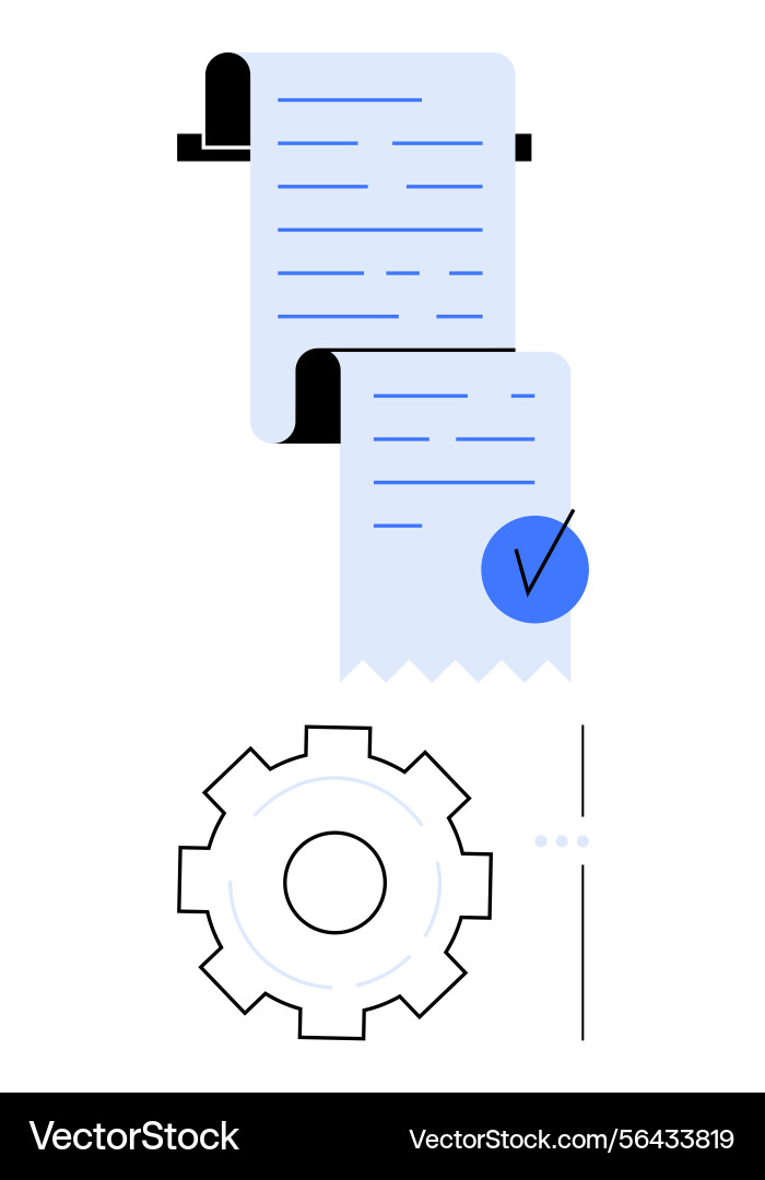 Document workflow and task automation Vector Image