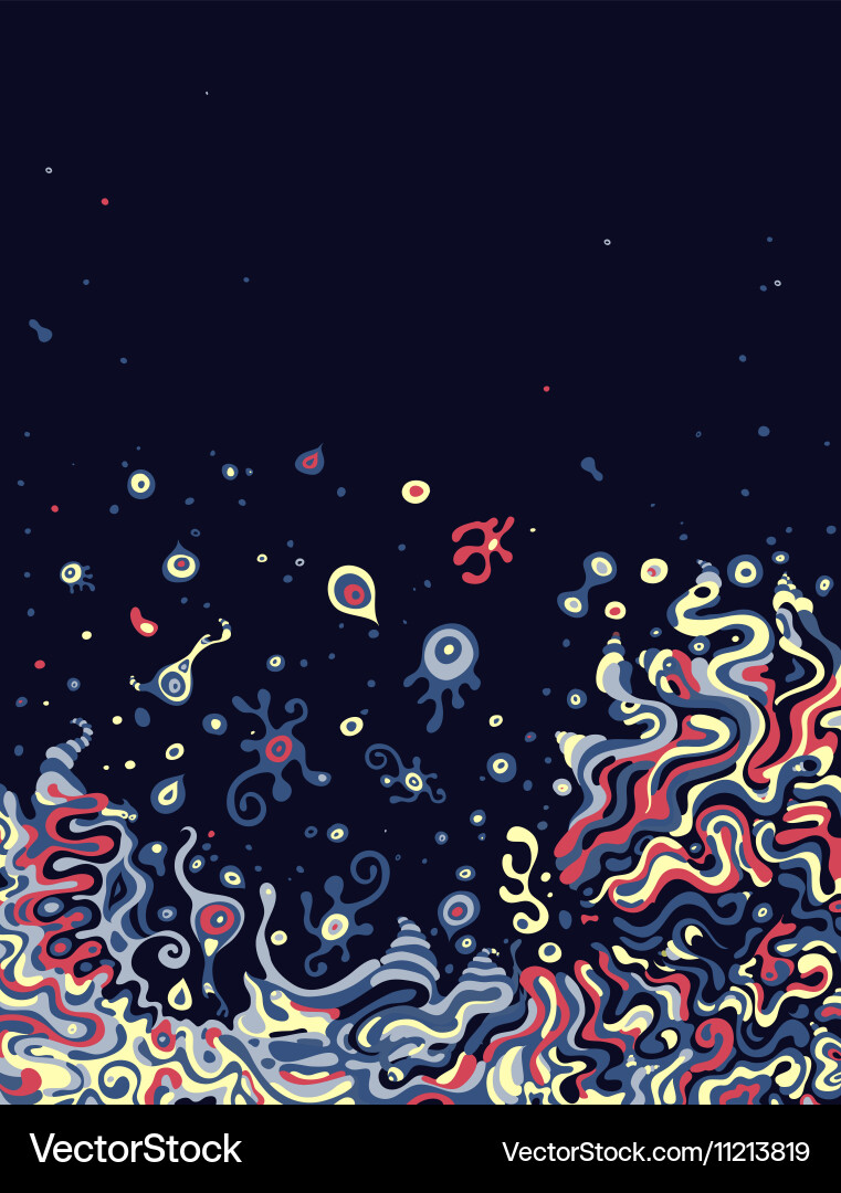Doodle background with space for your text vector image