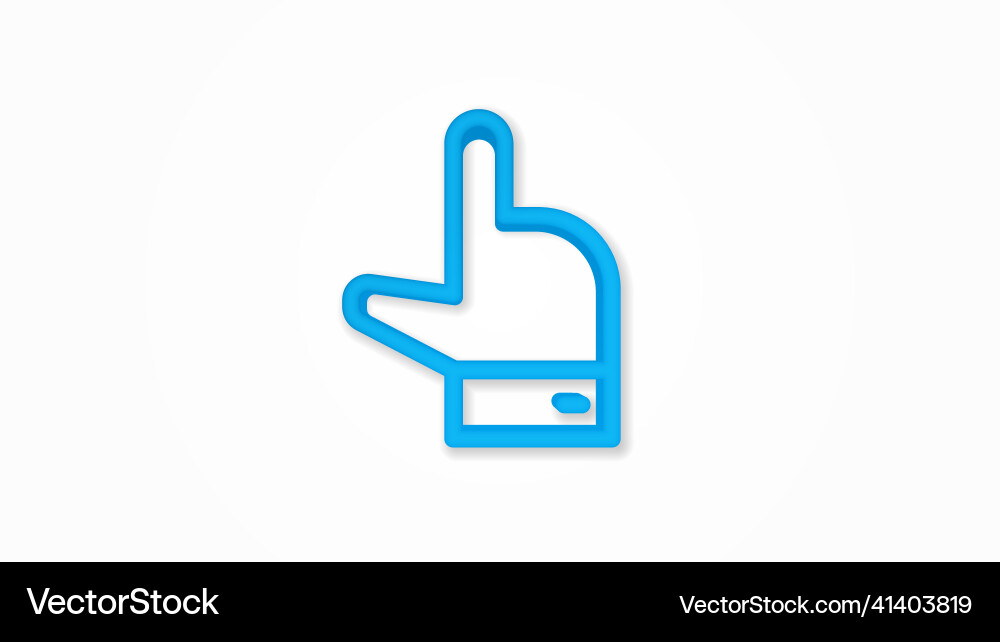 Hand with index finger pointing at somerealistic Hand with index finger pointing at somerealistic Vector Image