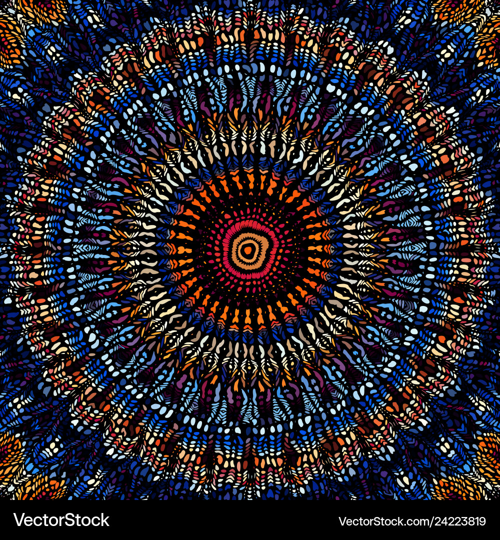 Mosaic art pattern curved image Mosaic art pattern curved image Vector Image