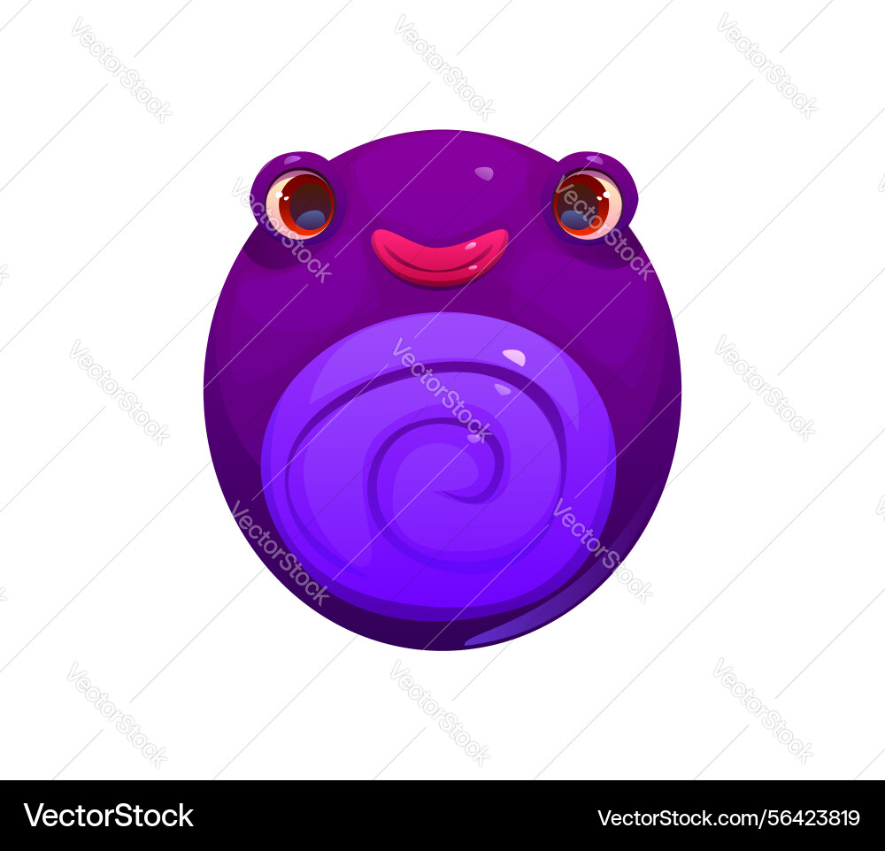Strange monster character font digit 0 zero Strange monster character font digit 0 zero vector image