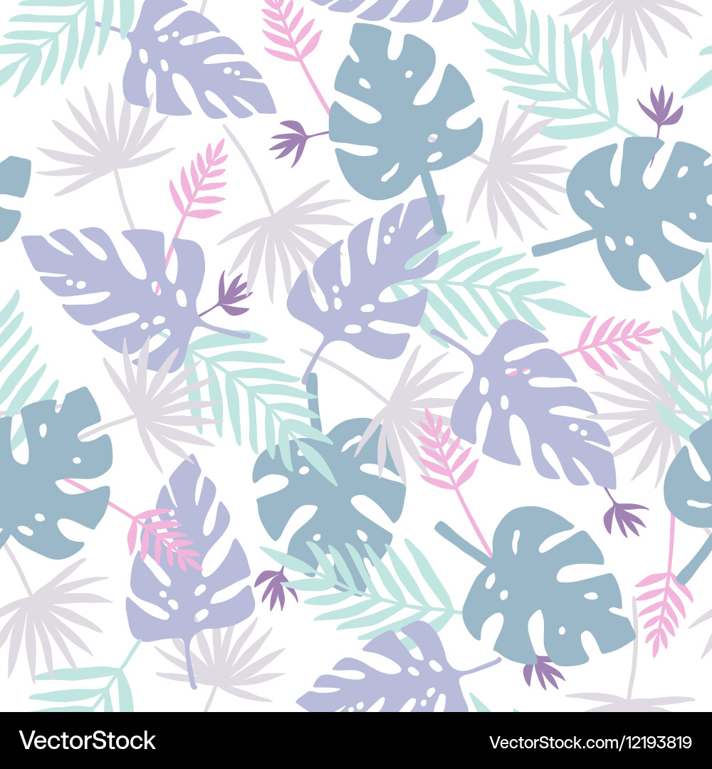 Tropical Leaf Pattern Vector Image