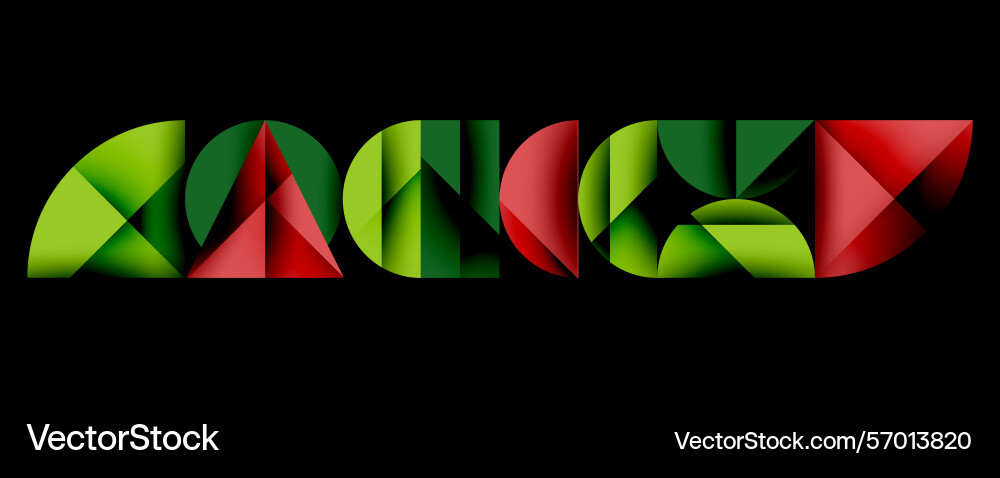 Abstract graphic design features text formed from Vector Image