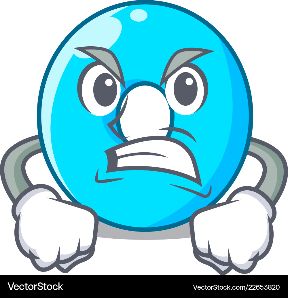 Angry cartoon the number zero color blue – Royalty-Free Vector | VectorStock, image size:1000x1035