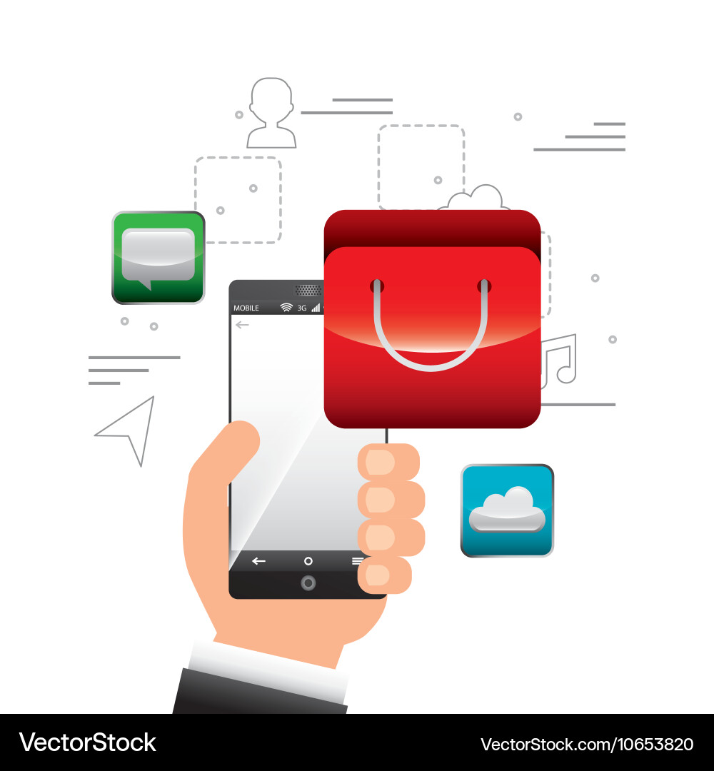 App store set icons vector image