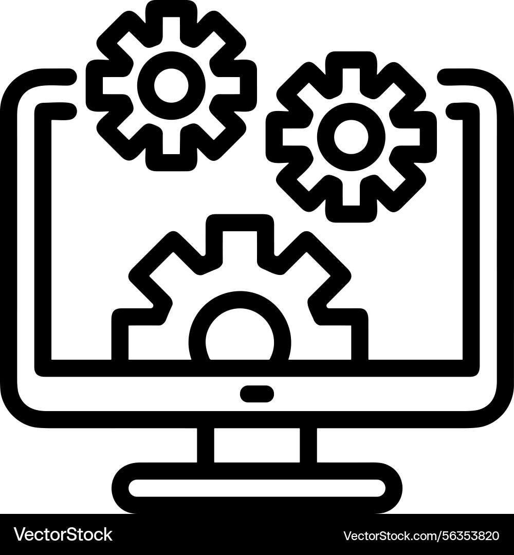 Computer icon symbol image Computer icon symbol image vector image