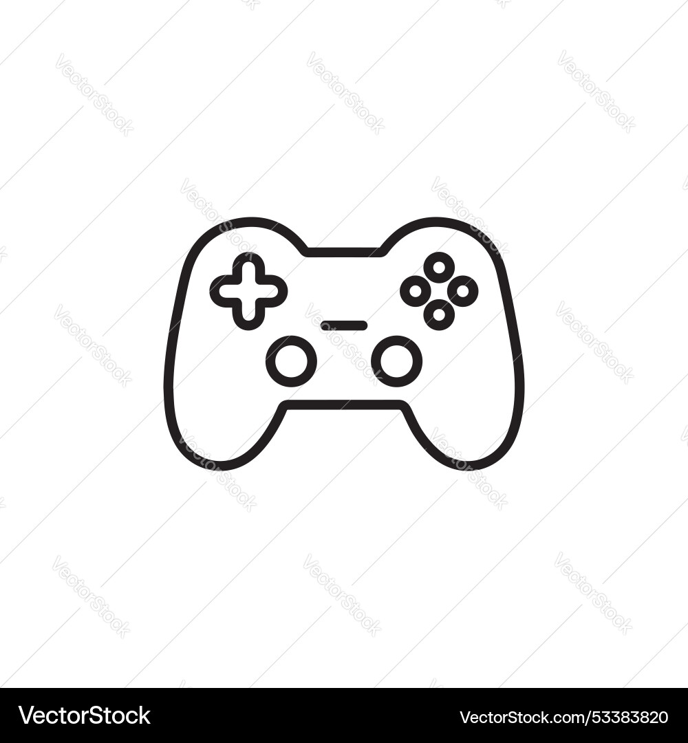 Gamepad icon set video game controller symbol Vector Image