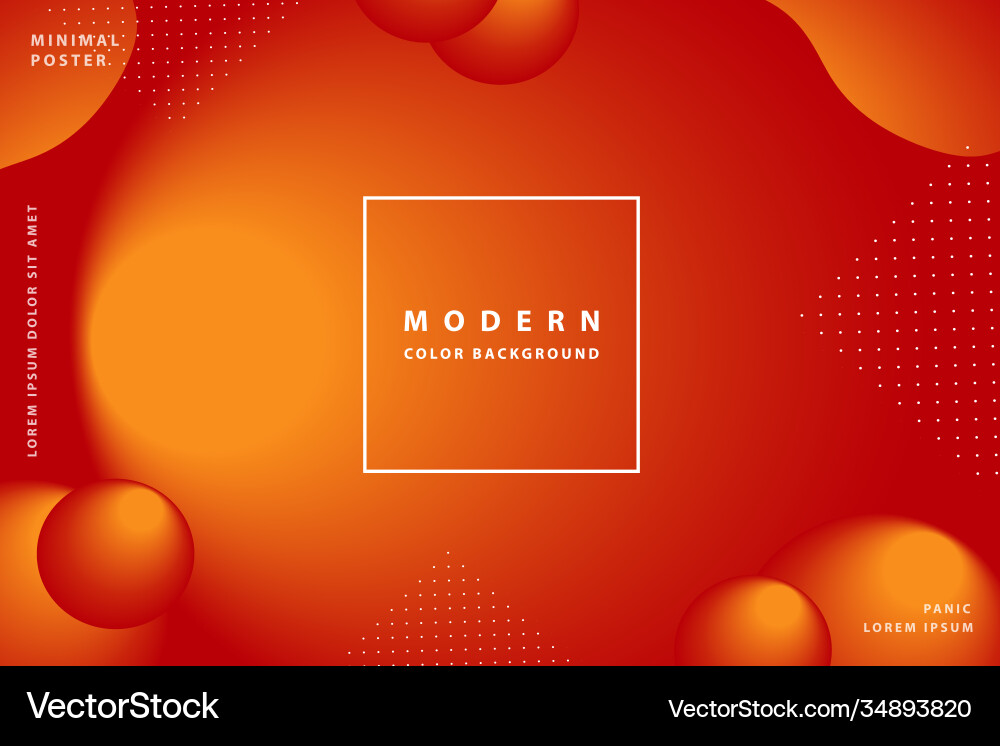 Gradient background modern with colorful style vector image