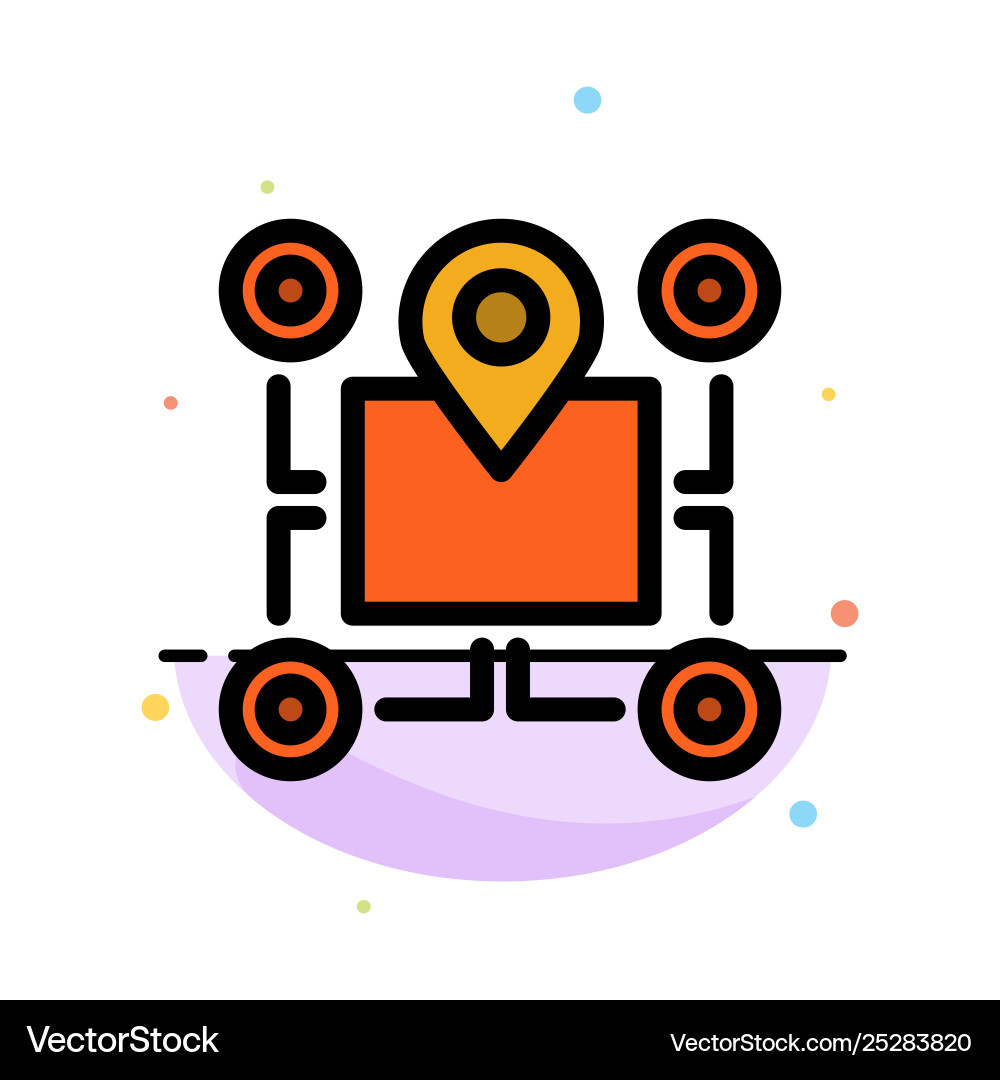 Location map chip area pointer abstract flat Location map chip area pointer abstract flat Vector Image