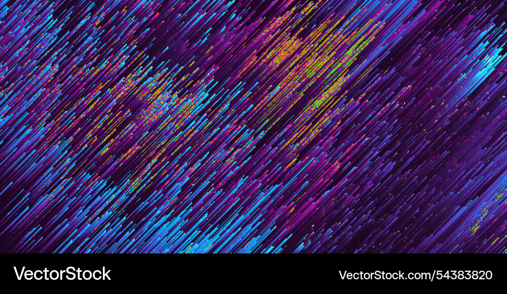 Pixelated colorful noise diagonal pixel sorting Vector Image