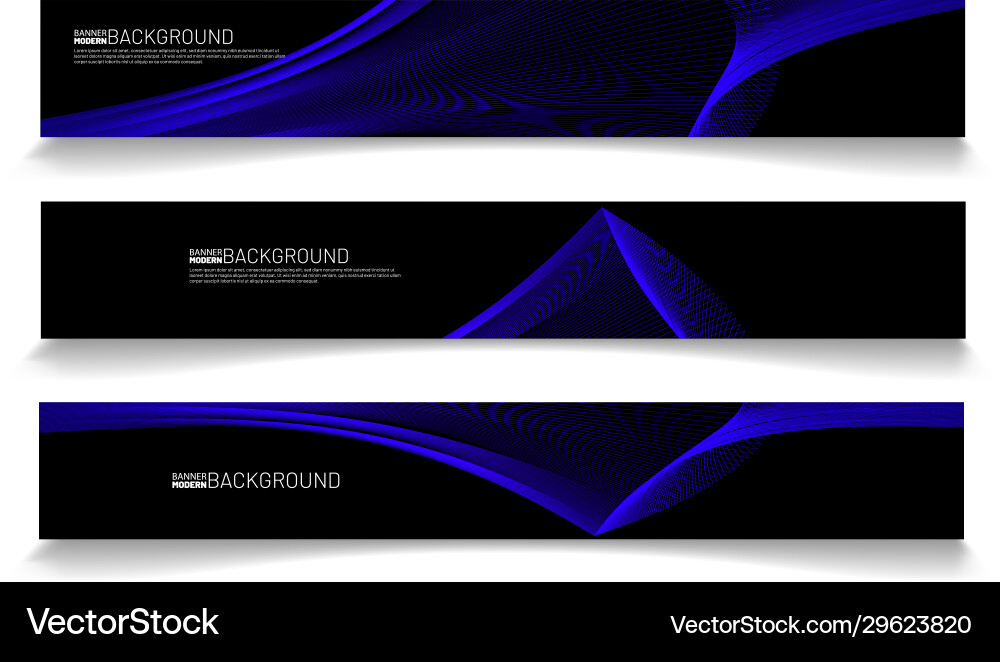 Set abstract banner background design template Set abstract banner background design template vector image