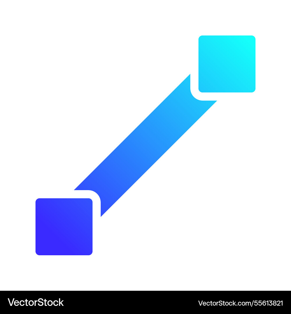 Abstract data connection with gradient squares Abstract data connection with gradient squares vector image