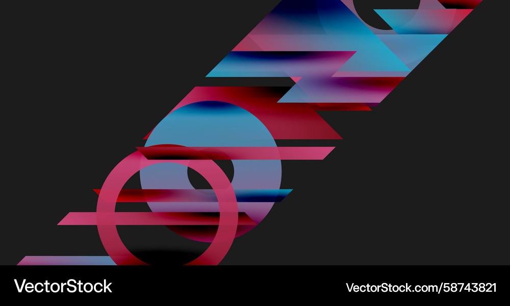 Abstract geometric shapes overlap creating Abstract geometric shapes overlap creating Vector Image