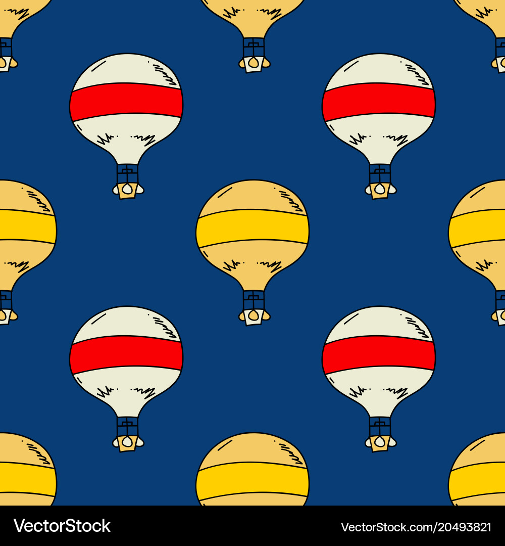 Balloon seamless pattern Vector Image