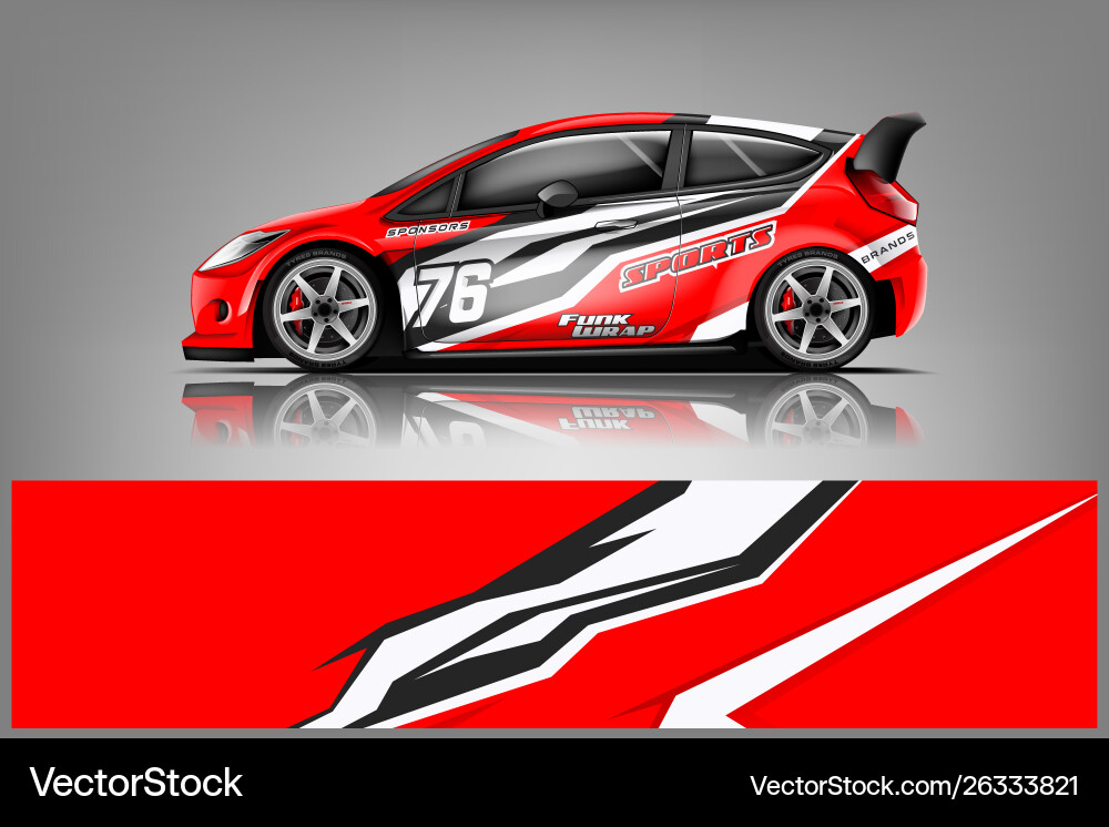 Car Wrap Stripe Pattern vector image