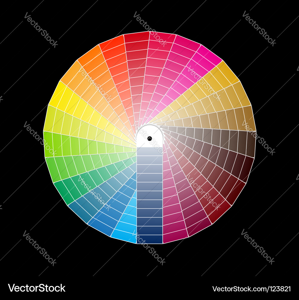 Chromatic Color Spectrum Chart vector image