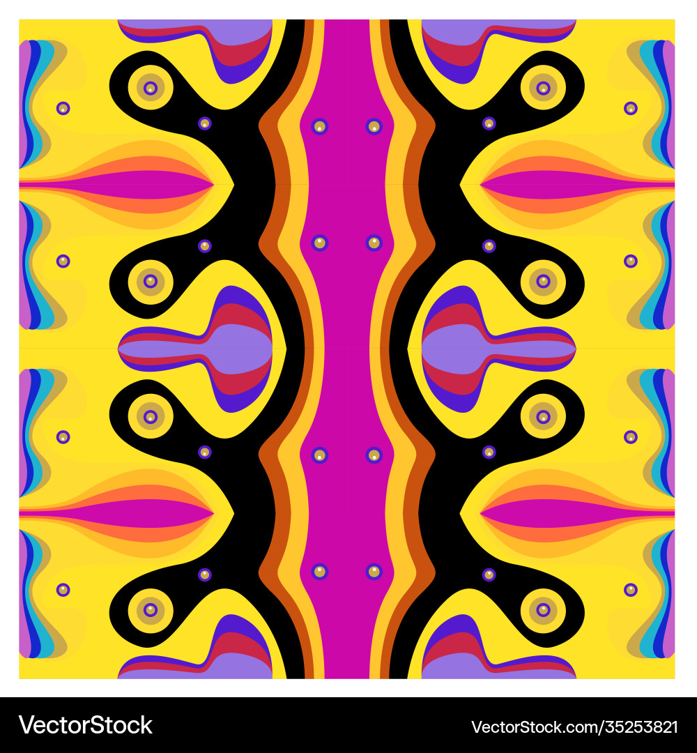 Colorful geometric and curve background pattern Vector Image