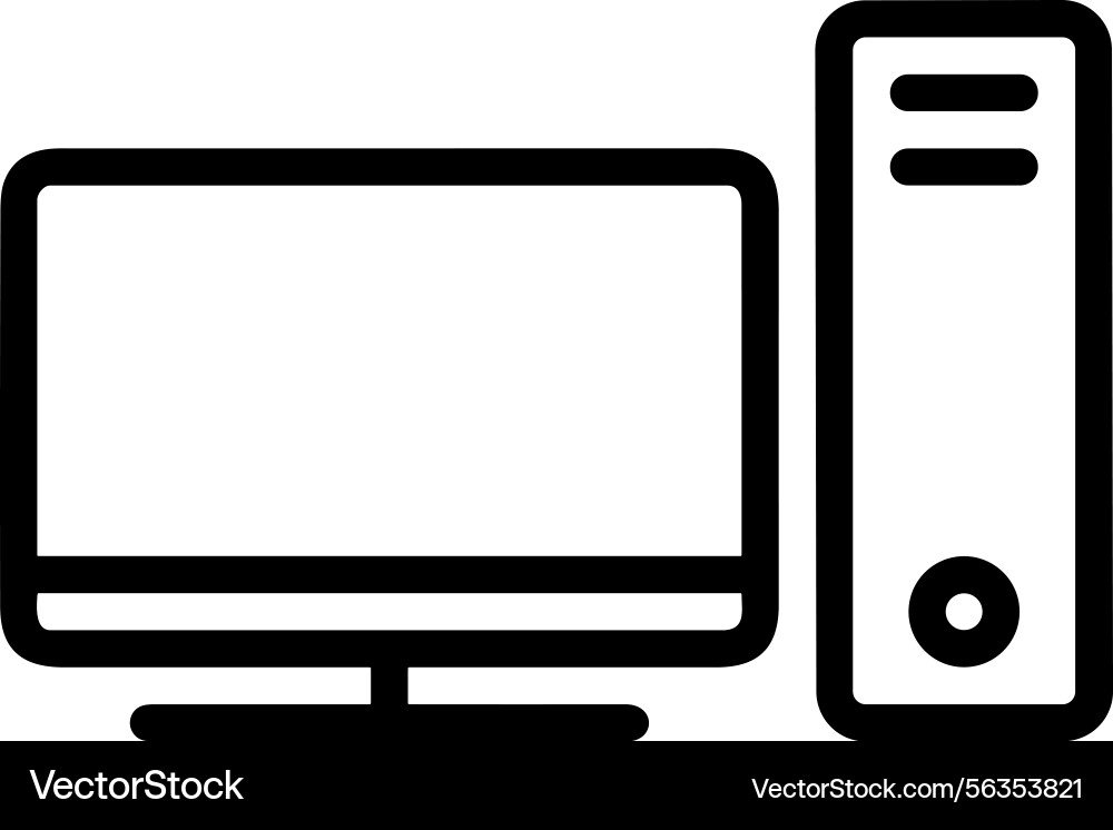 Computer icon symbol image Computer icon symbol image Vector Image