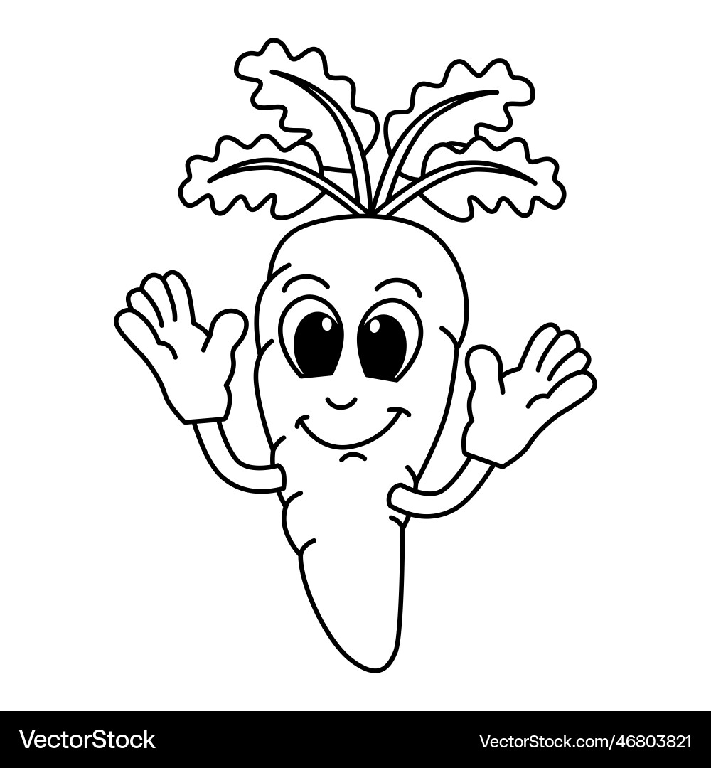carrot coloring page