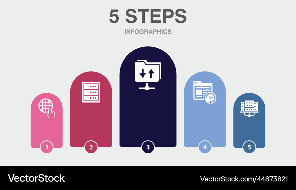 Internet server ftp site backup data center vector image