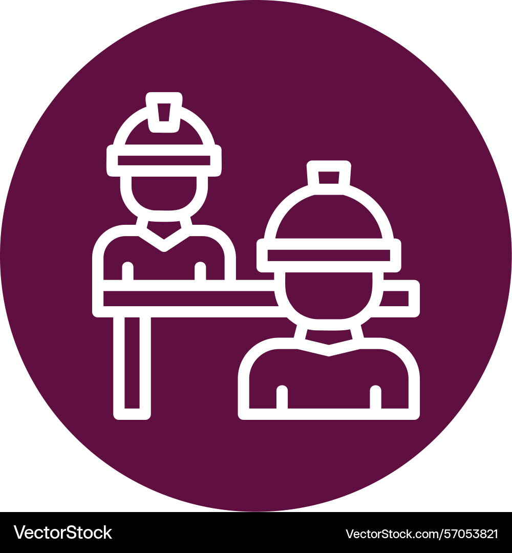 Interview line circle style icon design vector image