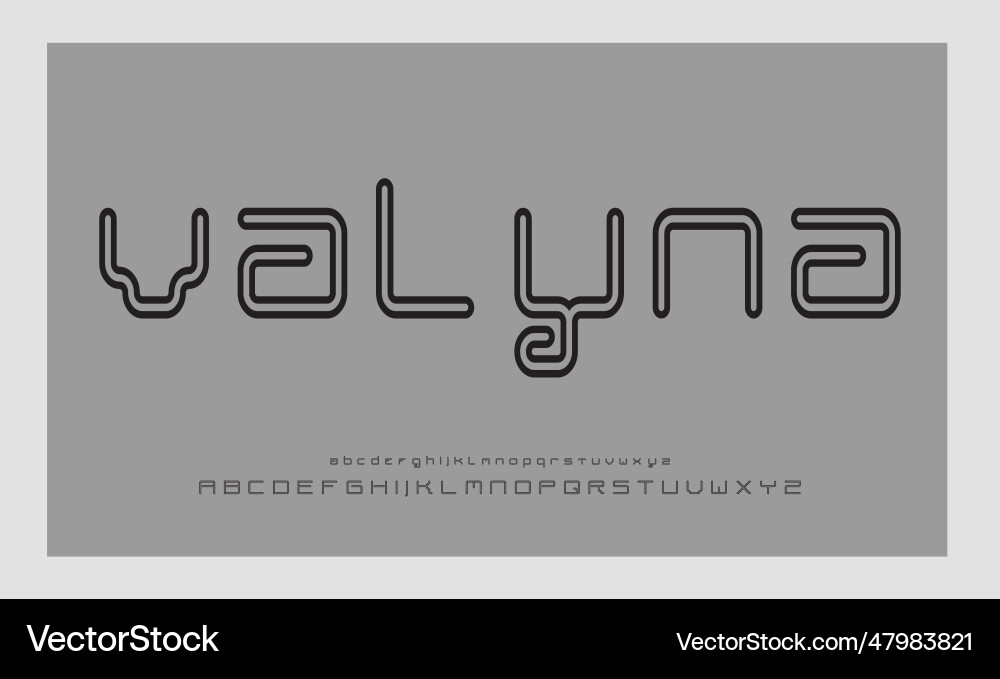 Printelegant alphabet letters font and number Printelegant alphabet letters font and number Vector Image
