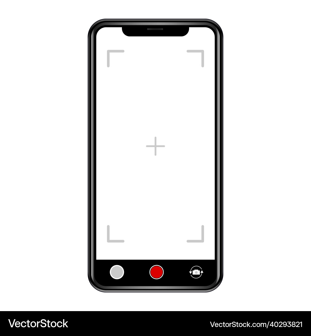 Smart mobile phone video recording png Smart mobile phone video recording png vector image