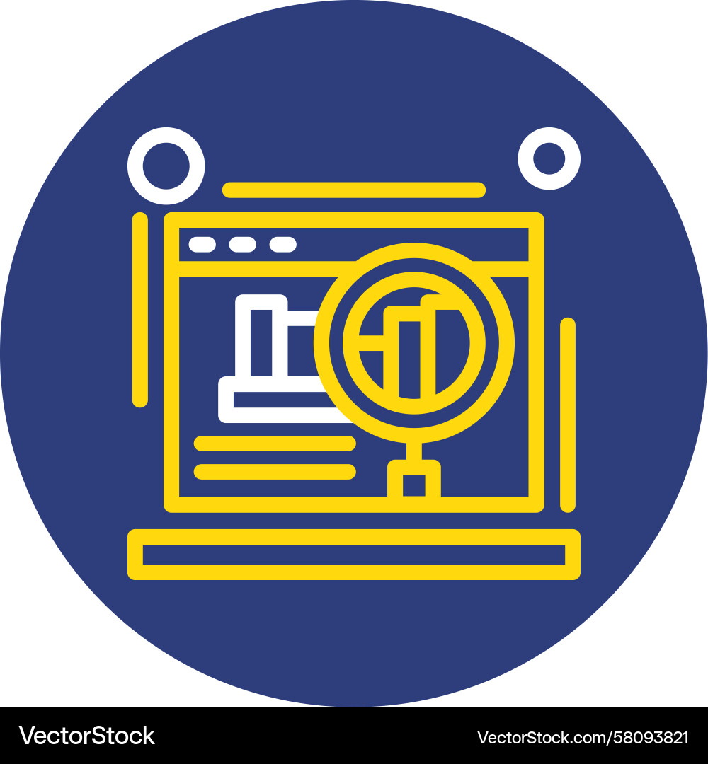 Website Audit Icon - Performance Check Vector Image