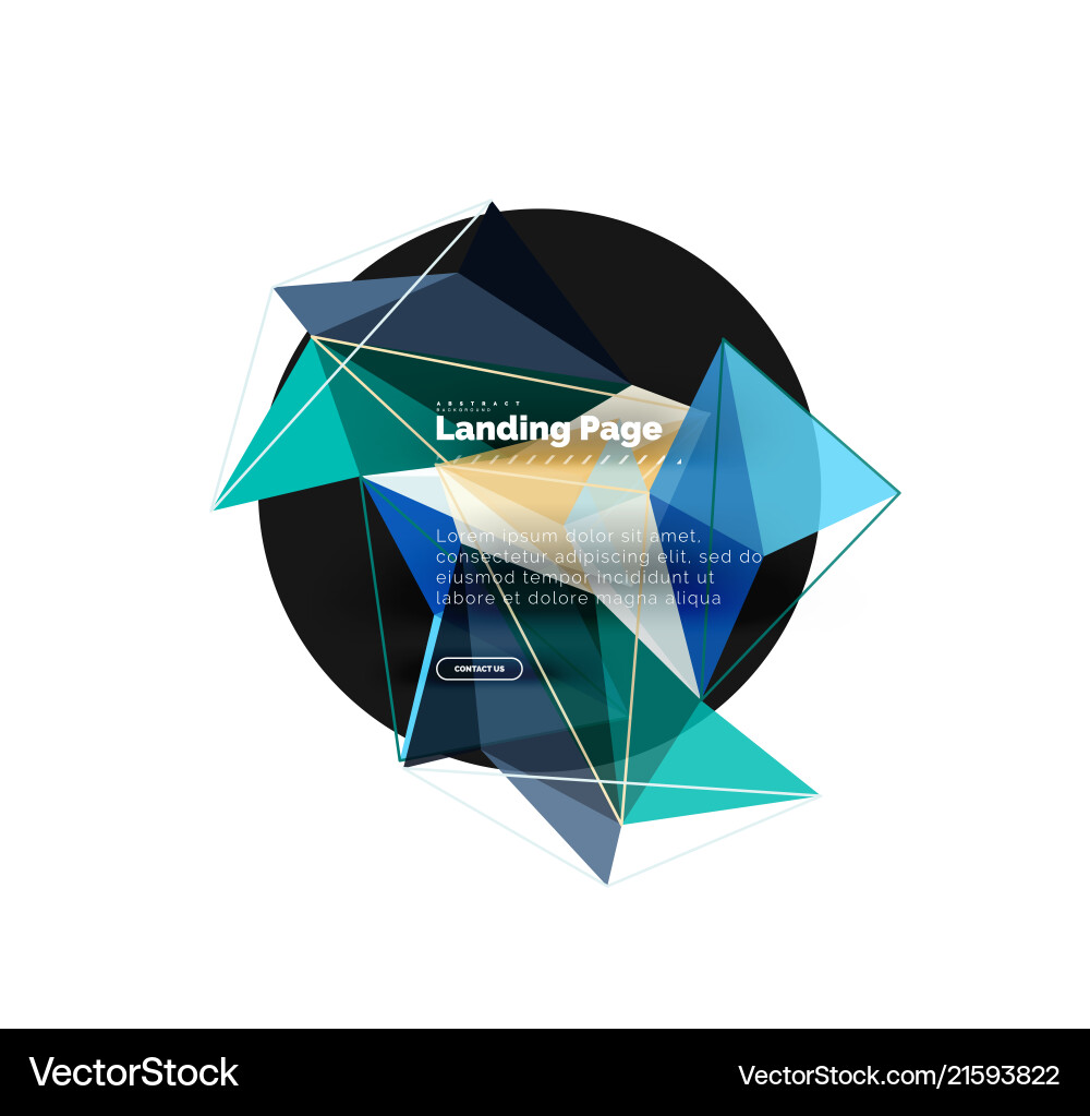 3d triangle abstract background 3d triangle abstract background Vector Image