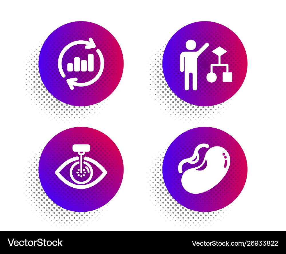 Augenlaser-Update-Daten und Algorithmen-Symbole Set Augenlaser-Update-Daten und Algorithmen-Symbole Set vektorbild