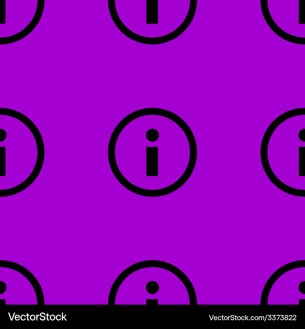 Info web icon flat design seamless pattern Vector Image