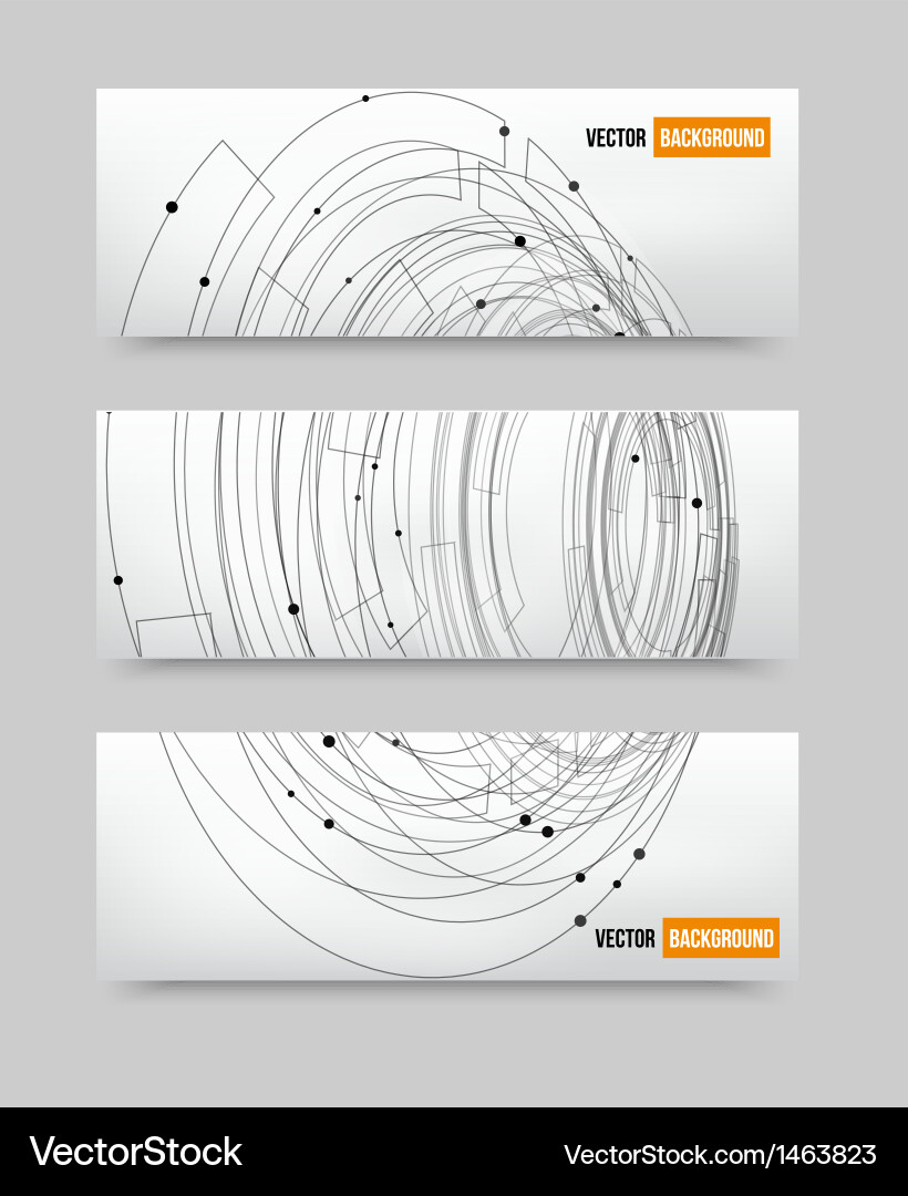 Abstract Network Card with Lines and Dots Vector Image