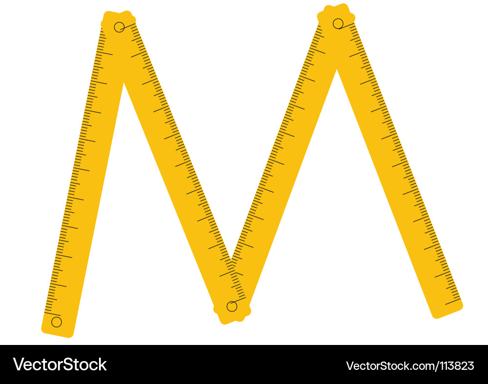 Colorful Ruler for Measuring Vector Image