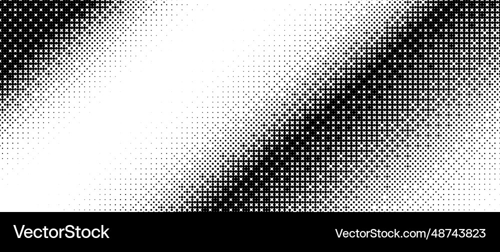 Diagonal halftone texture dotted gradient pattern Diagonal halftone texture dotted gradient pattern vector image