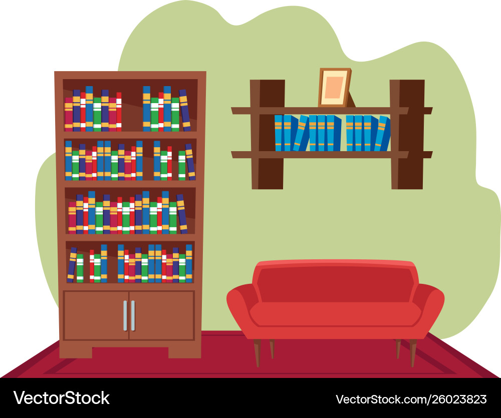 Furniture house interior icon cartoon Furniture house interior icon cartoon vector image