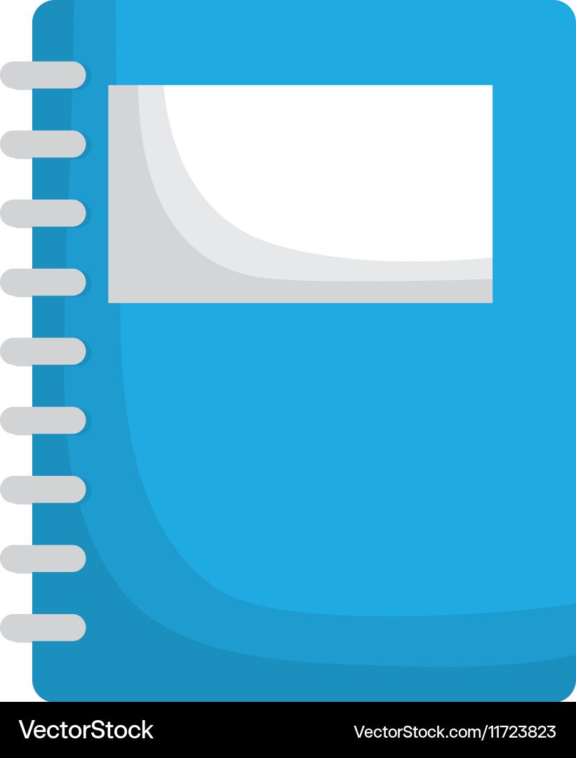Notebook notepad paper vector image
