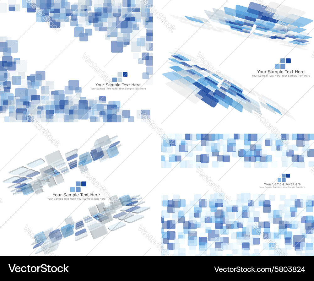 3d checked background set vector image